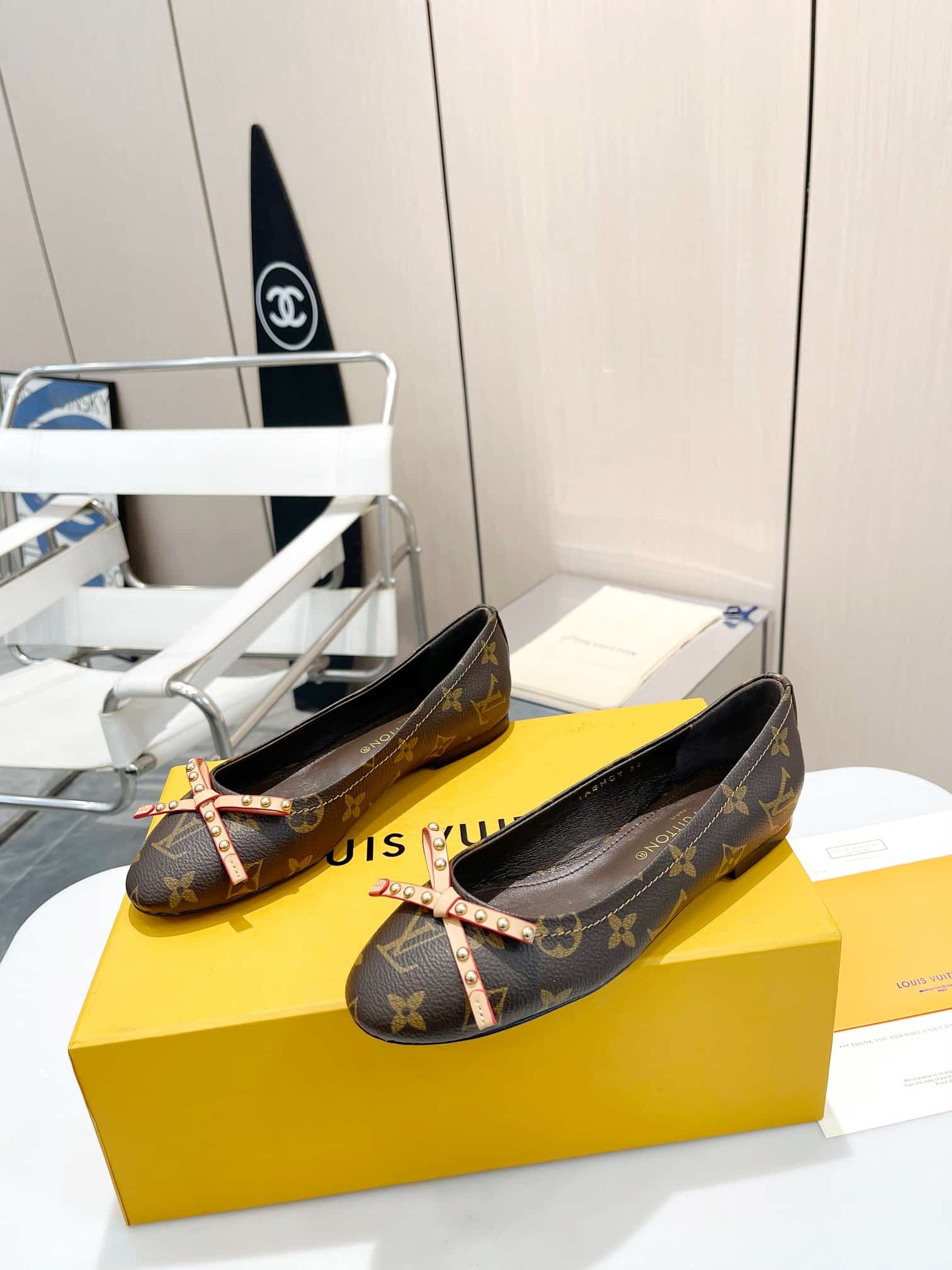 Louis Vuitton Nina Doll Shoes Monogram Canvas