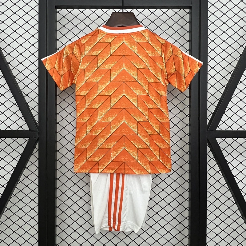 Retro kids 1988 KIDS Netherlands Home Football jersey retro