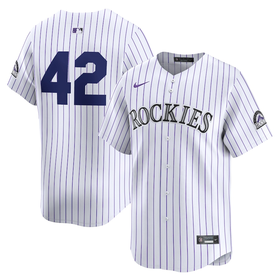 Colorado Rockies 2024 Jackie Robinson Day Home Limited Jersey  White