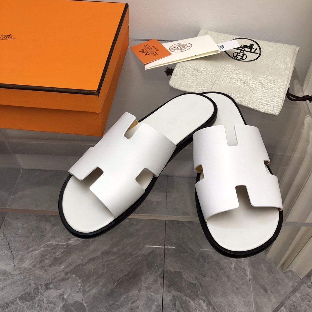 Hermes Izmir Sandal White