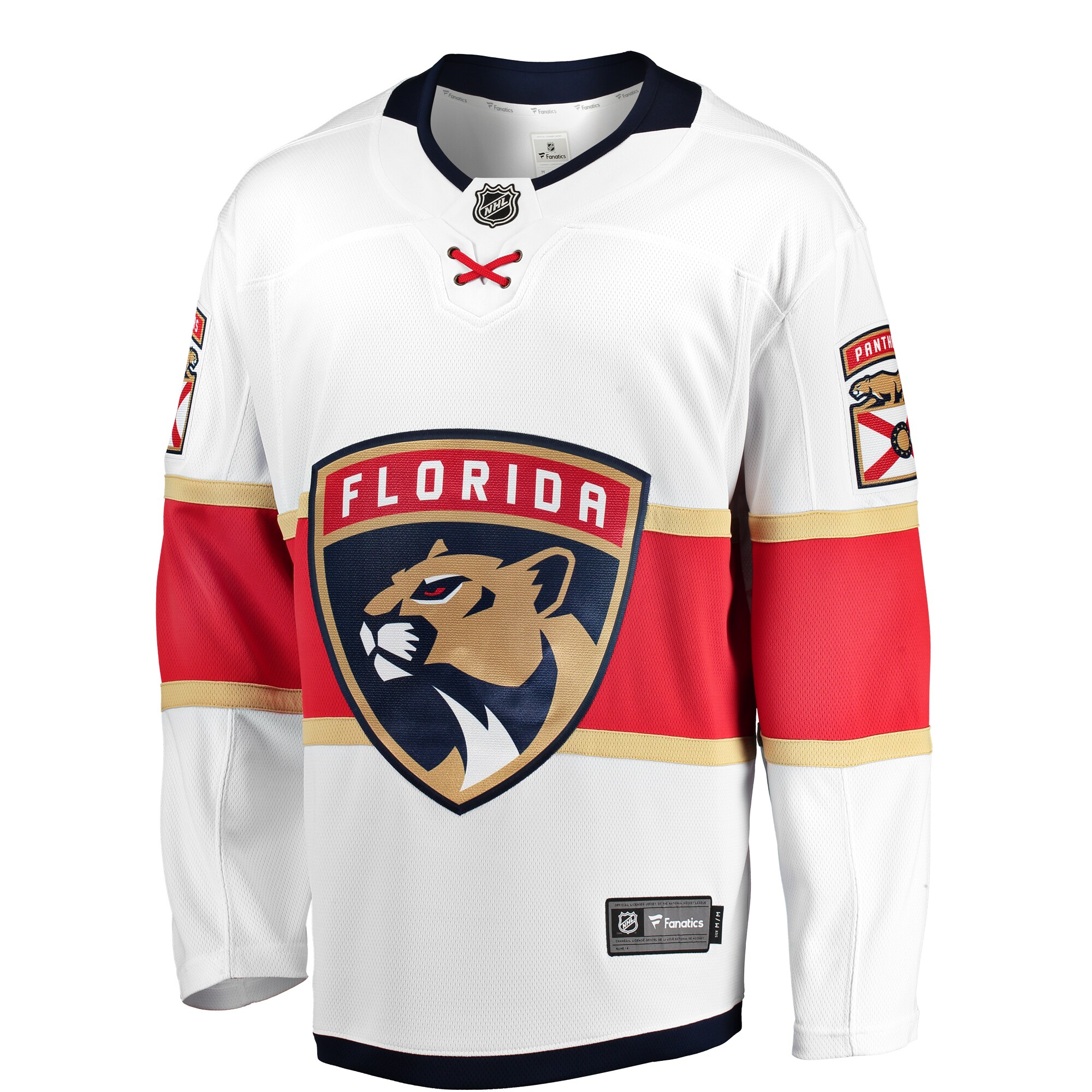 Florida Panthers Fanatics Youth Away Breakaway Jersey – White