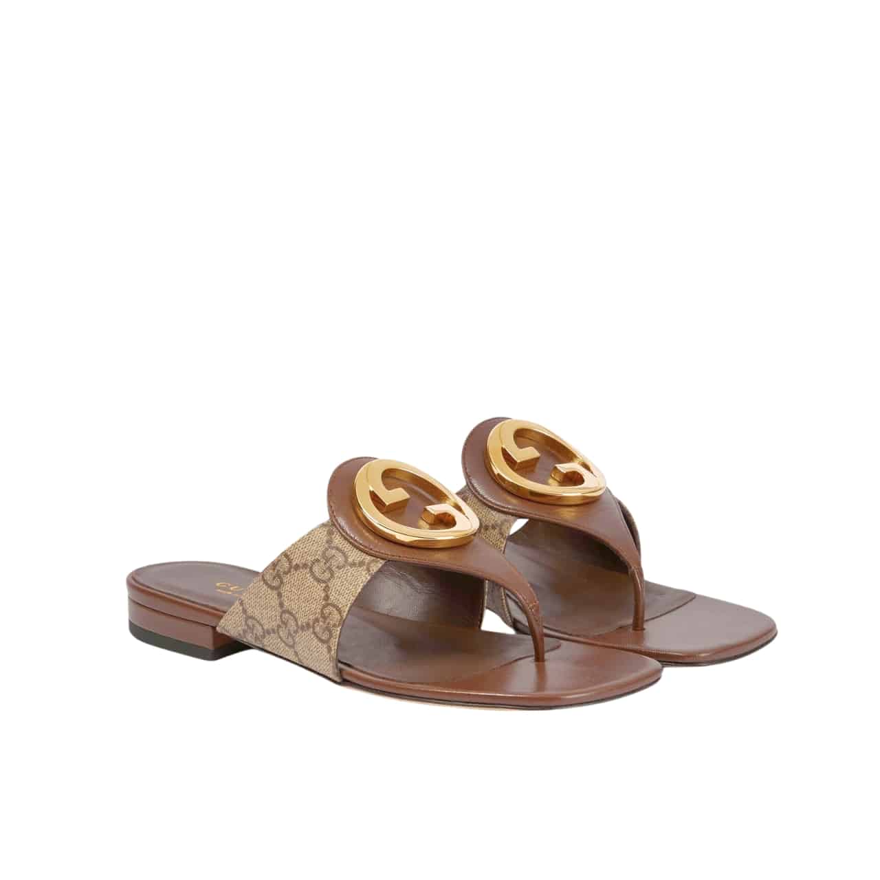 Gucci Blondie Thong Sandals Brown P00810550