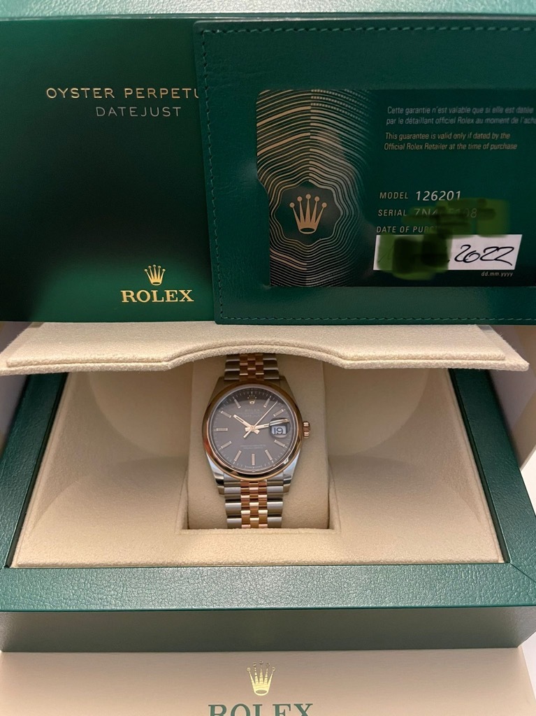 Rolex Datejust 36 mm Chocolate Dial 126201