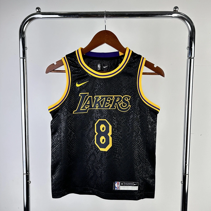 Kids 2023 NBA Lakers 8 BRYANT Basketball Jersey