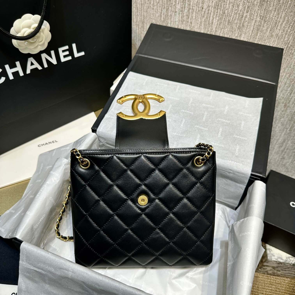 Chanel 24C Quilted Lambskin Shoulder Bag