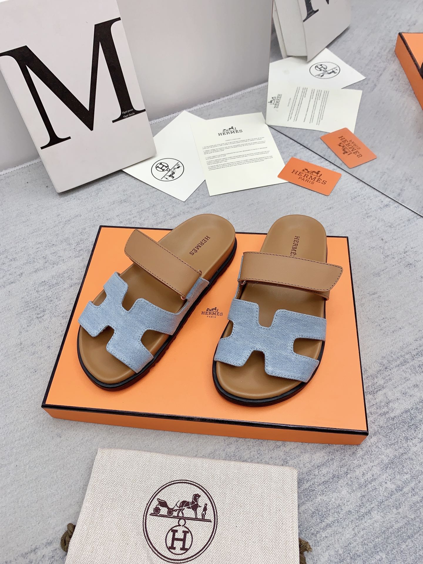 HERMES SANDAL CHYPRE BROWN