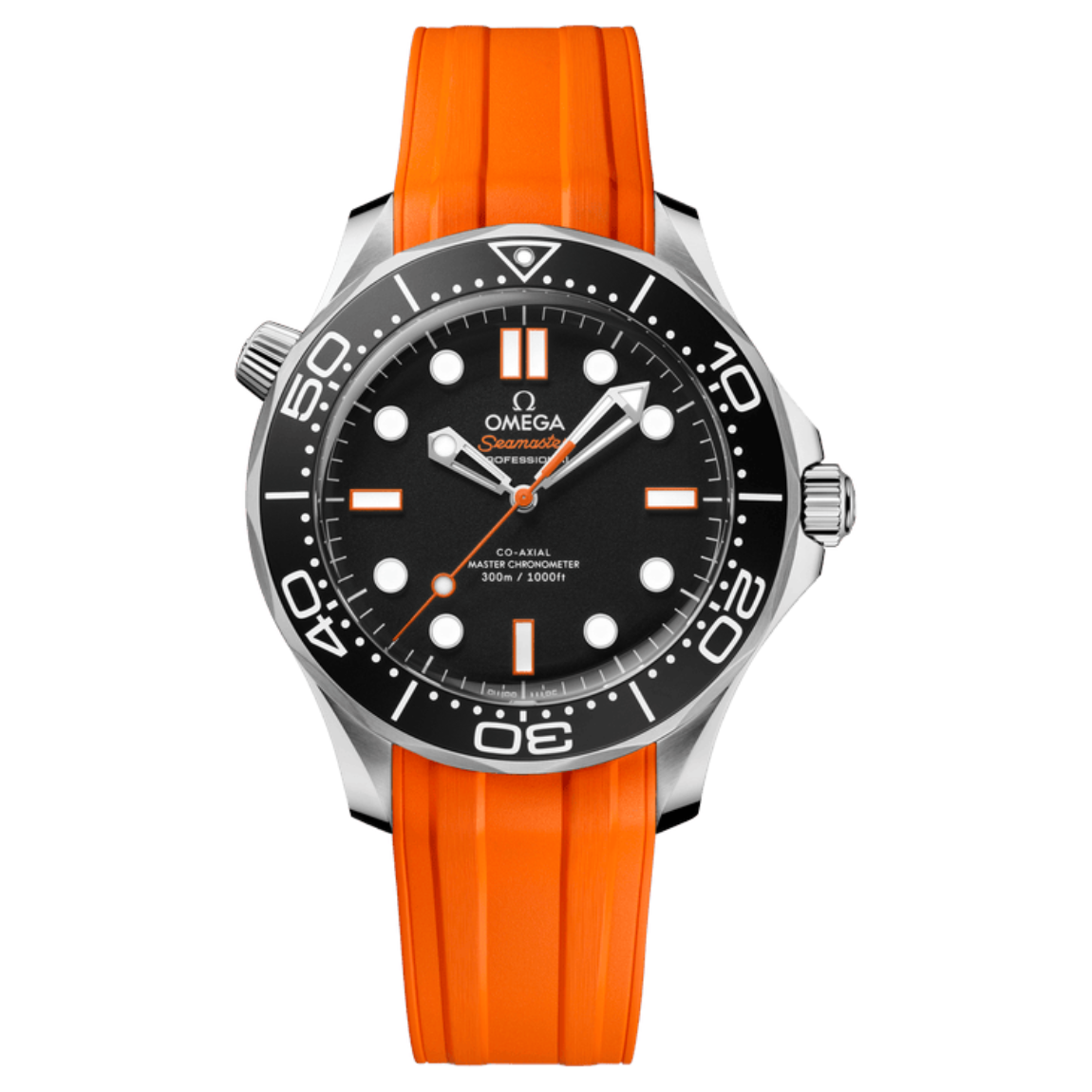 Omega Seamaster 300M Diver's Watch, 42mm, stainless steel case with rubber strap
