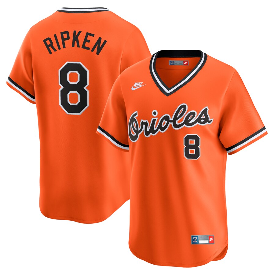 Baltimore Orioles Women's Cal Ripken Jr. Throwback Cooperstown Limited Jersey Orange