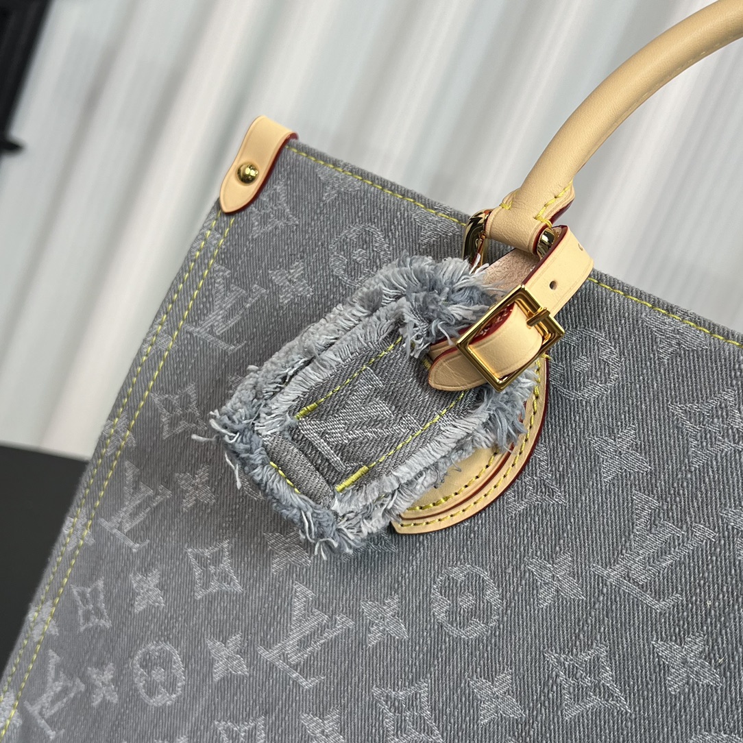 Louis Vuitton OnTheGo MM Bag Washed Grey M13189 32cm/ 12.6in