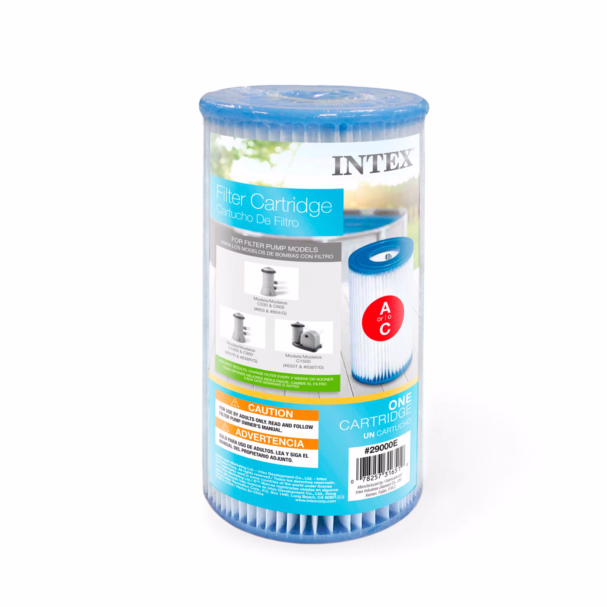 Intex Type A Easy Set Above Ground Pool Replacement Filter Cartridge, (4 Pack)