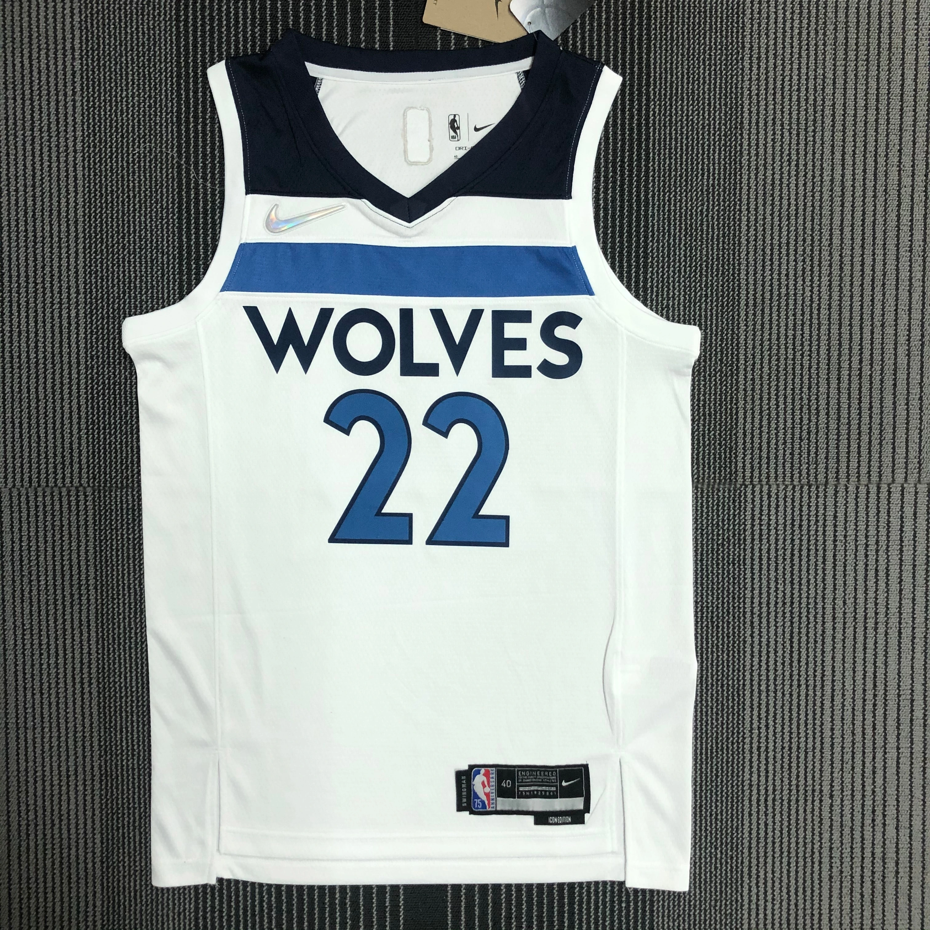 NBA 75th Anniversary Minnesota Timberwolves 22 Wiggins Basketball Jersey