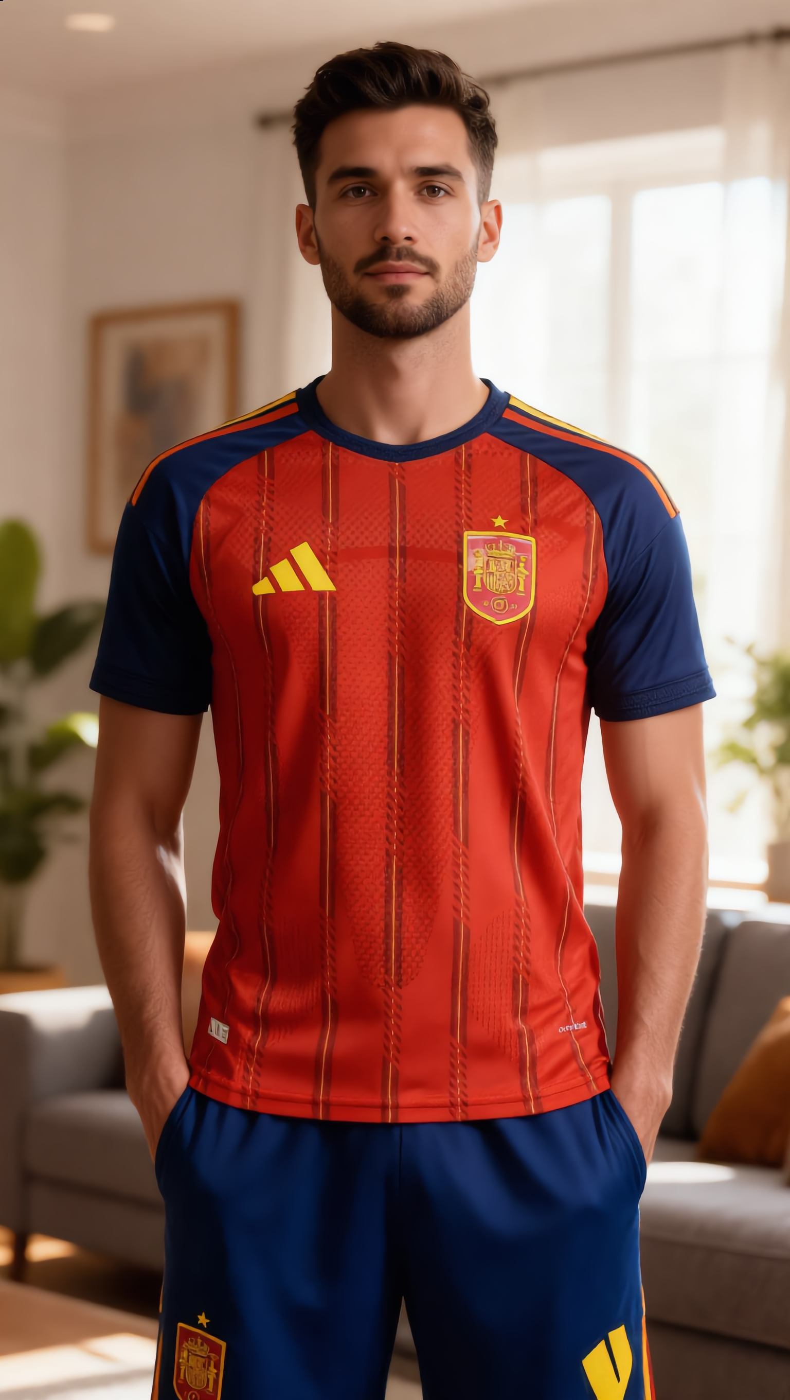 World Cup 2026 Spain Team Home Football Jersey Player Version - JerseyFun