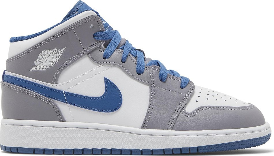 Air Jordan 1 Mid GS Cement True Blue DQ8423-014