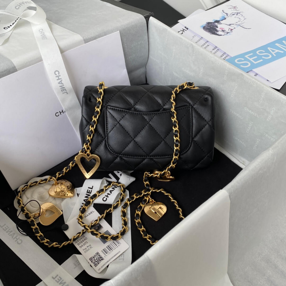 Chanel Mini Flap Bag Heart Chain