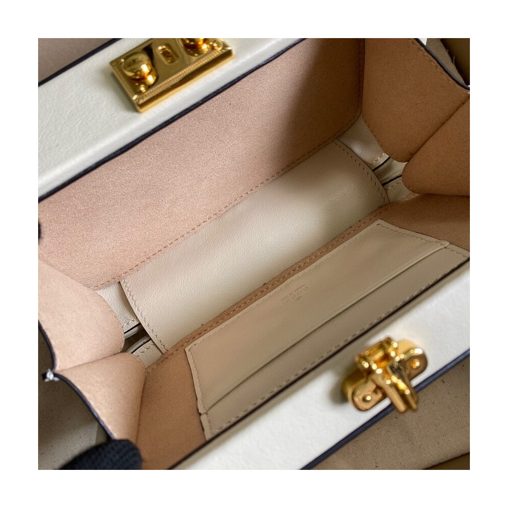 Gucci Interlocking G Mini Bag in White Leather