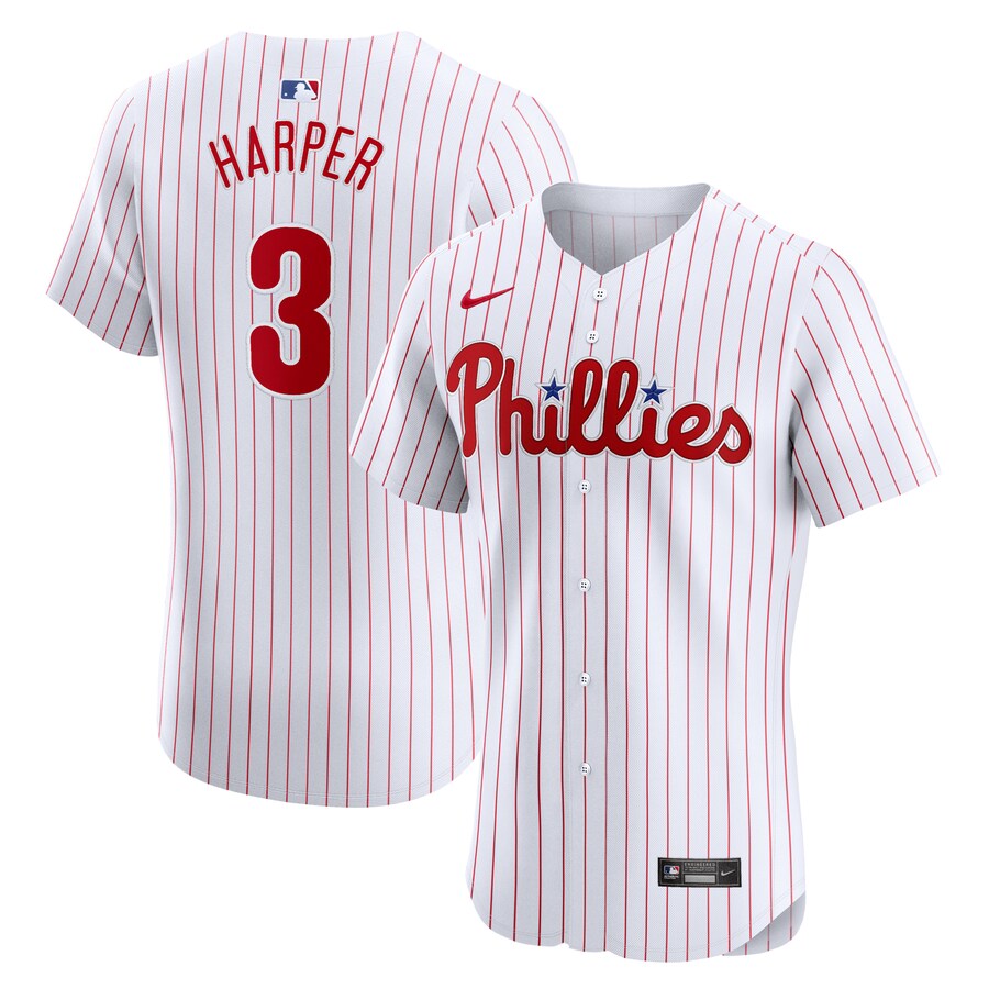 Bryce Harper Philadelphia Phillies Home Elite Jersey White