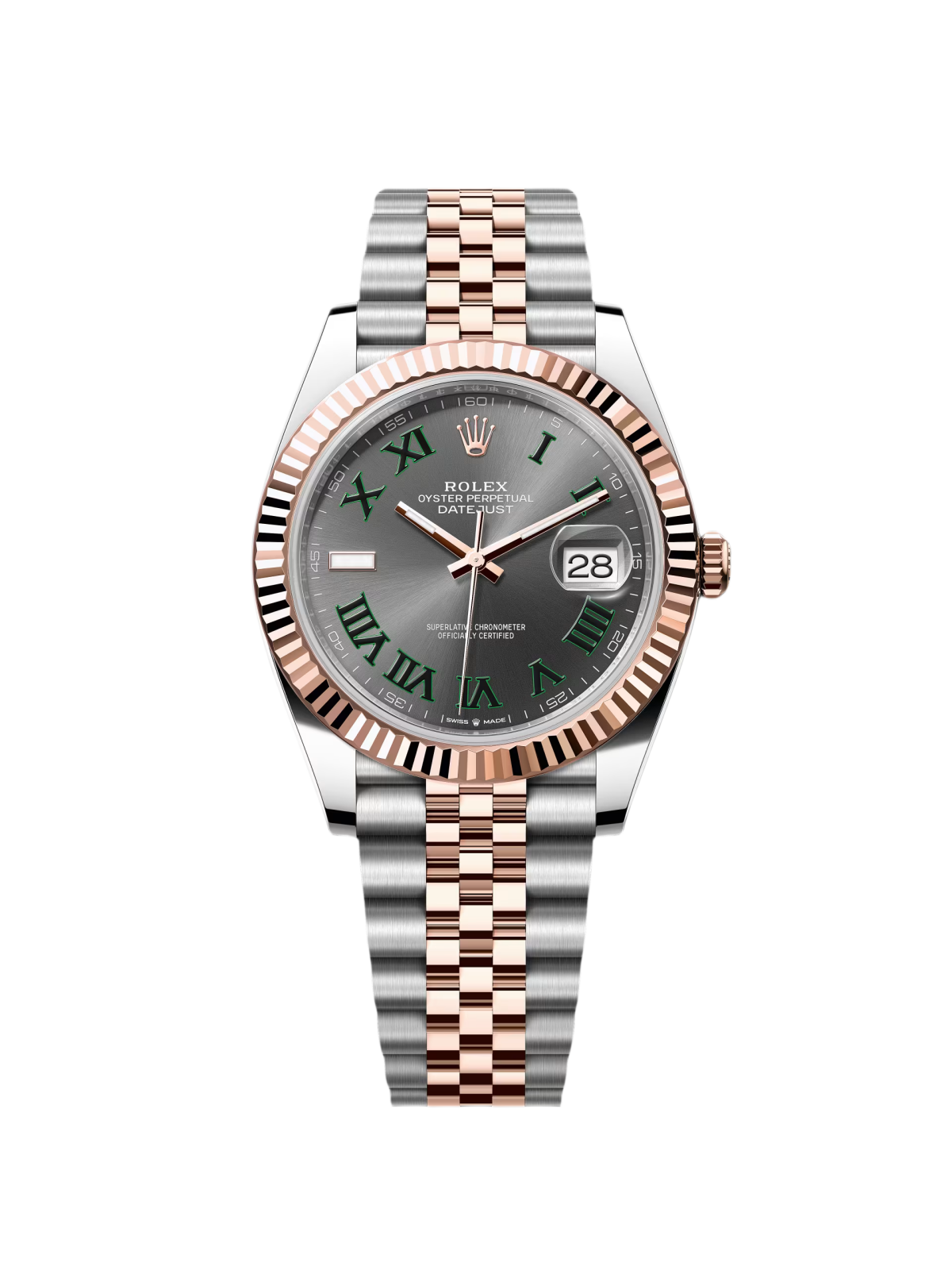 Rolex Datejust 41mm 126331 Oyster Band Steel and Everose Gold Men’s Watch