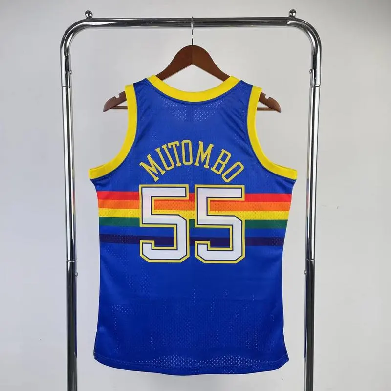 1991-92 NBA Denver Nuggets 55 MUTOMBO Basketball jersey
