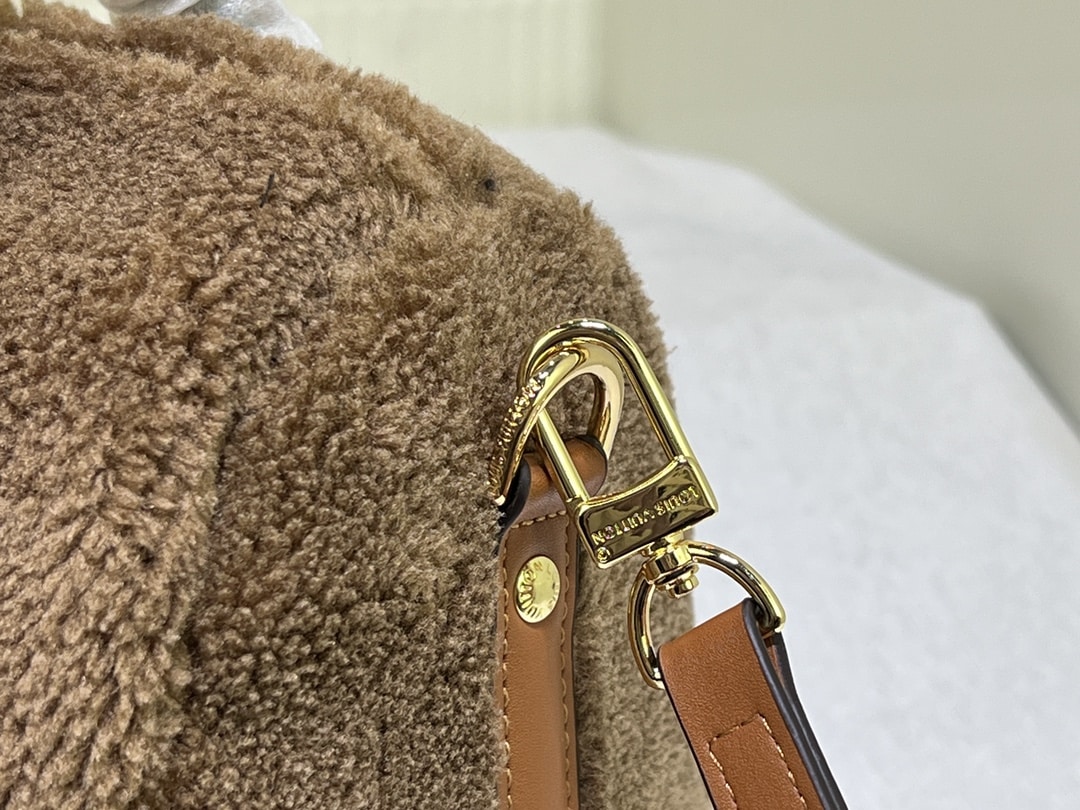 Louis Vuitton Monogram Teddy Speedy Bandouliere Brown 25cm