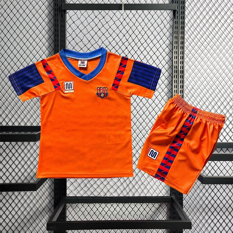 Retro Kids 1991-92 Kids Barcelona Aawy Football jersey retro