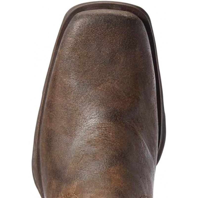 Full-Grain Leather Pull-on design Square toe