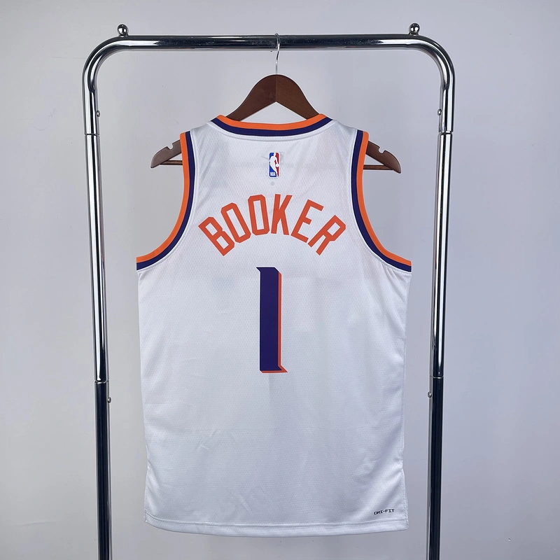 2024 NBA Phoenix Suns 1 BOOKER Basketball Jersey