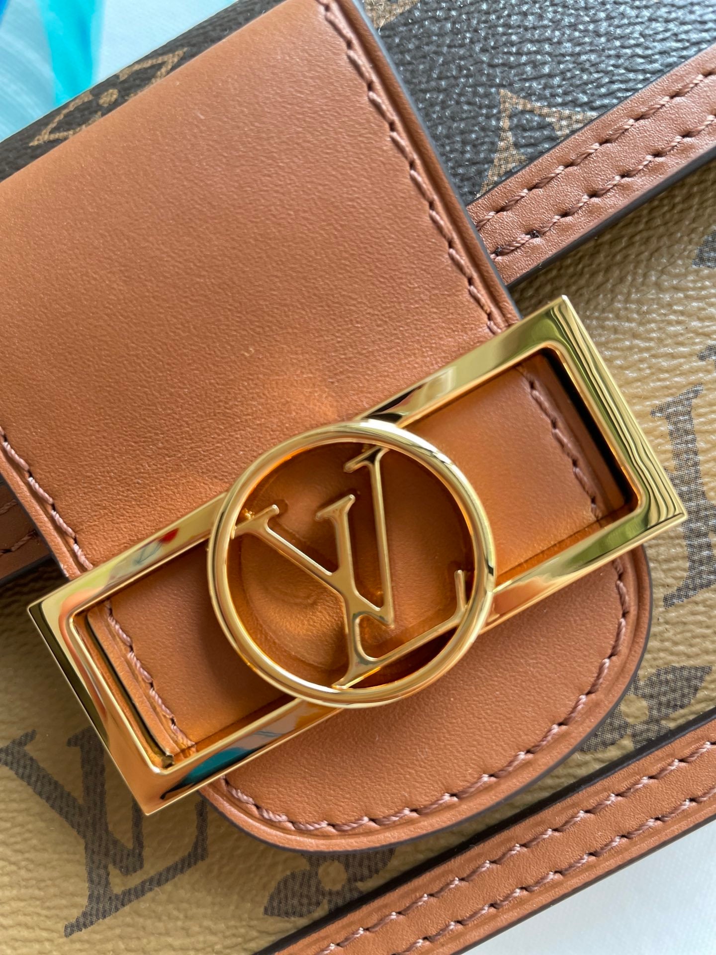 Louis Vuitton Dauphine Chain Wallet 18Cm