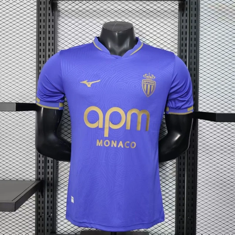 2025/2026 Ligue 1 Monaco Team Away Football Jersey Player Version