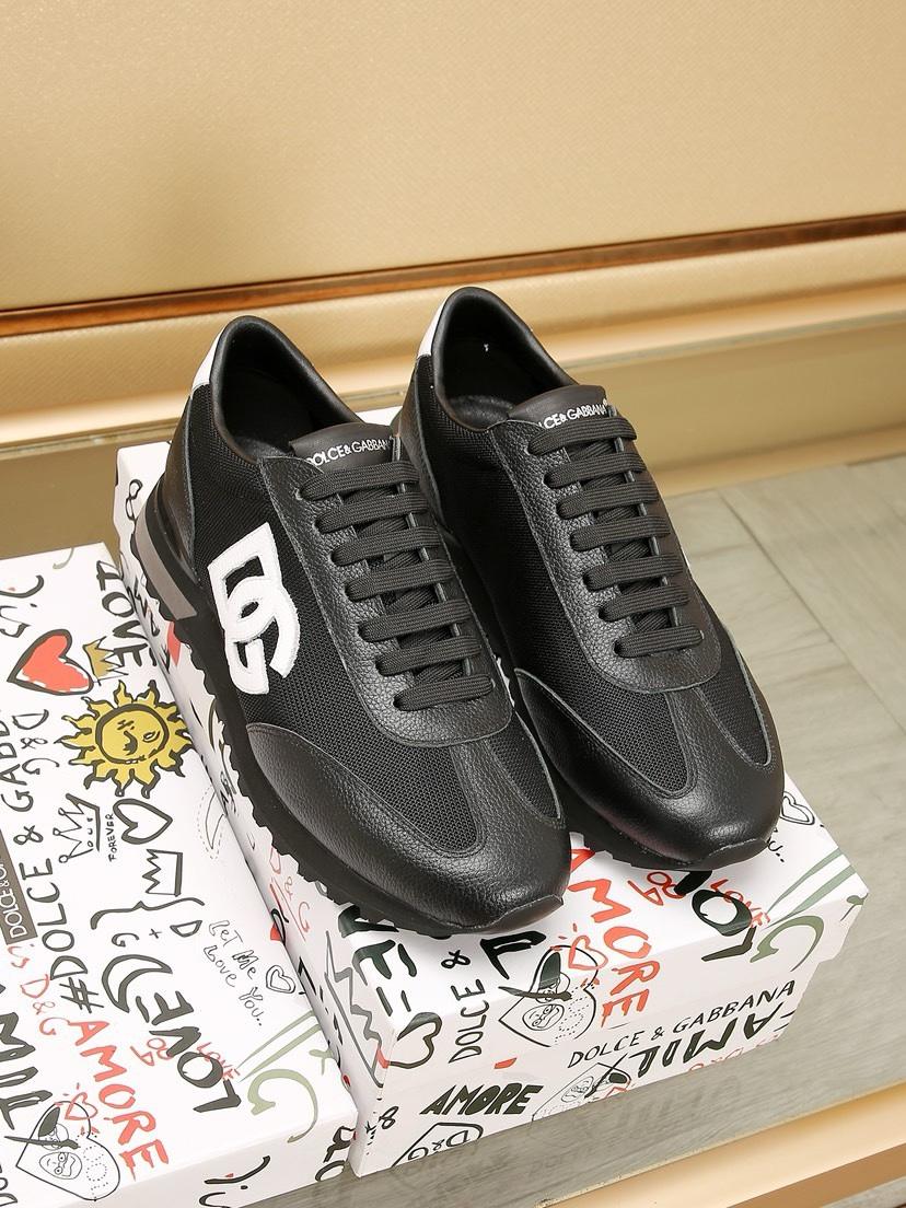 DOLCE & GABBANA Mixed-material DG CUSHION sneakers