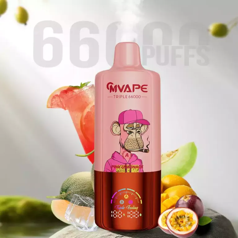 CRYSTAL MARY Pulse Triple 66000 66K Puffs Disposable Vapes 3in1 Taste