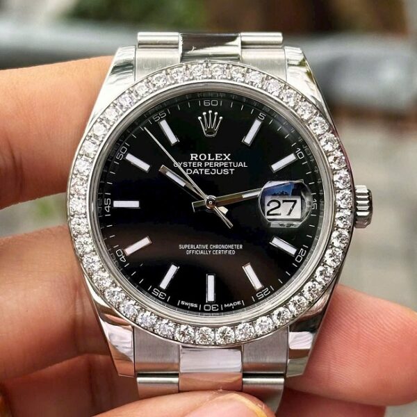 [Superclone] Rolex Datejust 36mm Bright Black Dial Jubilee 126284RBR