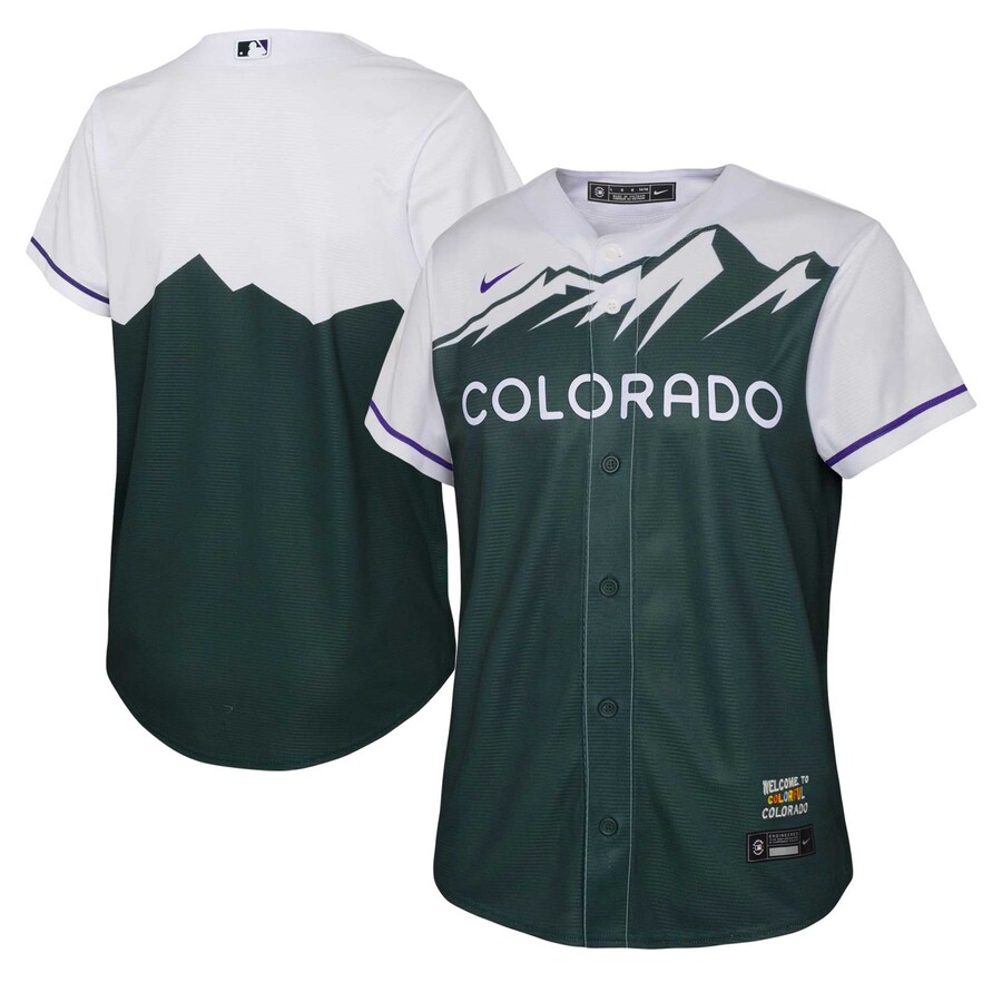 Colorado Rockies Youth City Connect Team Jersey Green