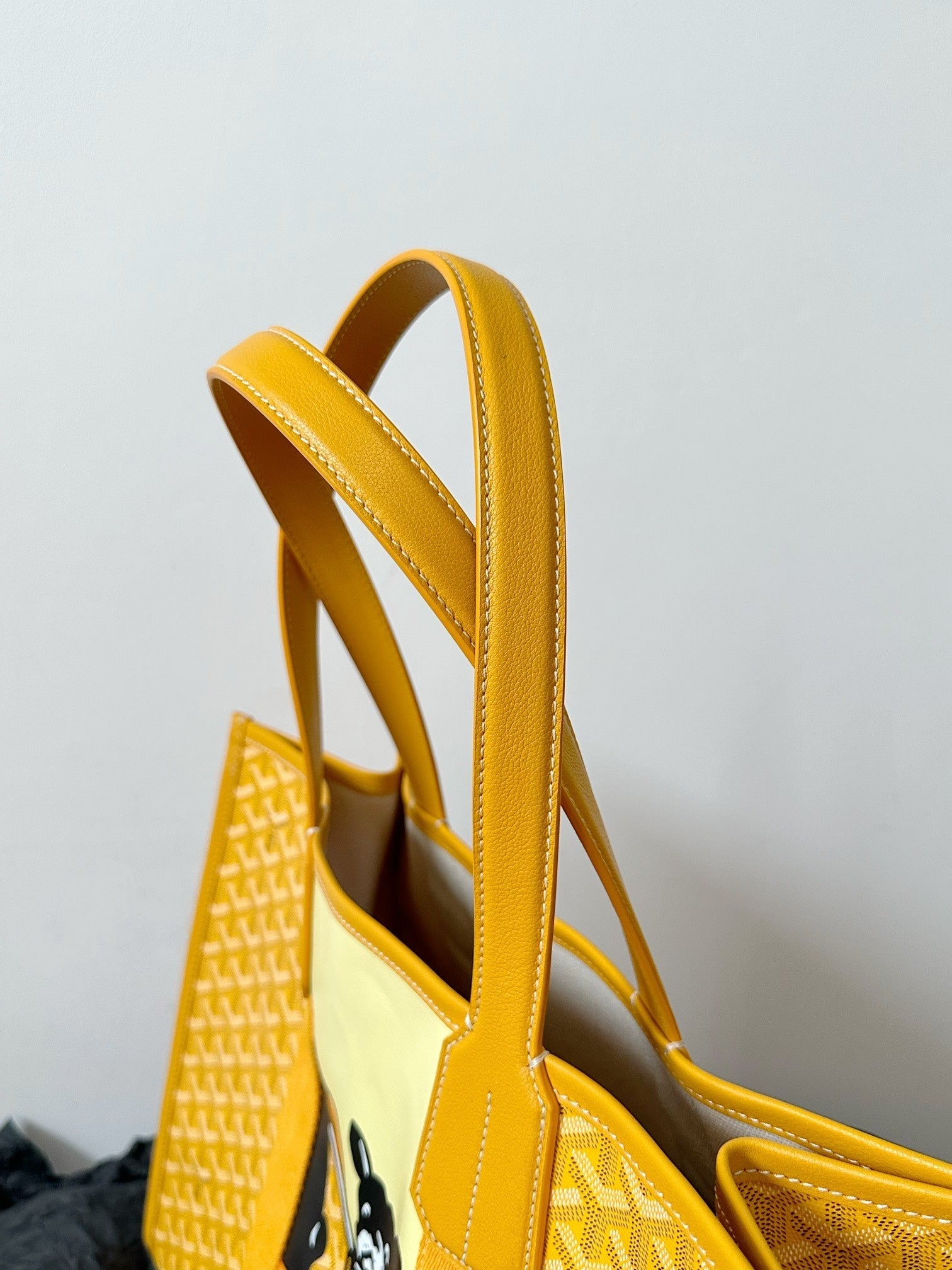 Goyard Goya Villette Tote 45Cm Yellow Canvas