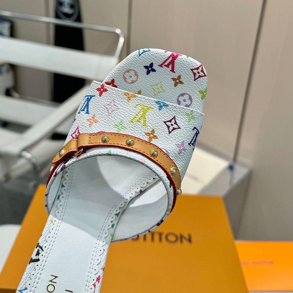 Louis Vuitton X Takashi Murakami 6am Mule White 1agwua