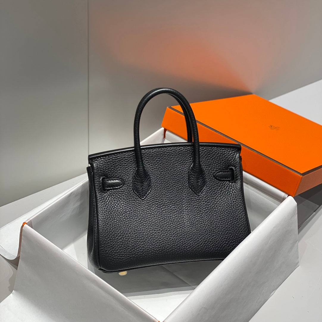 Hermes Birkin 20Cm Black Togo Leather Gold Hardware
