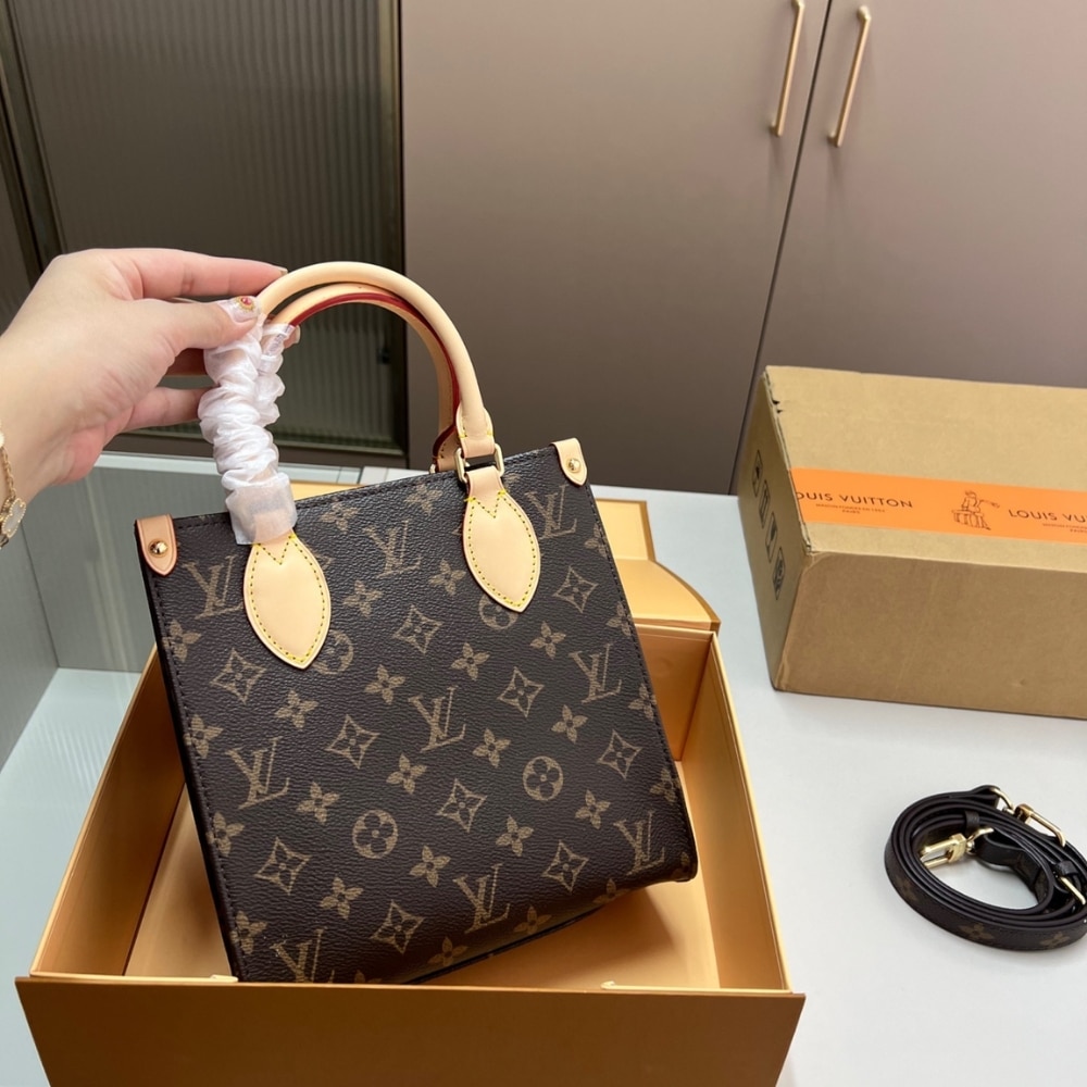 Louis Vuitton Sac Plat BB Monogram Brown 22Cm M46265