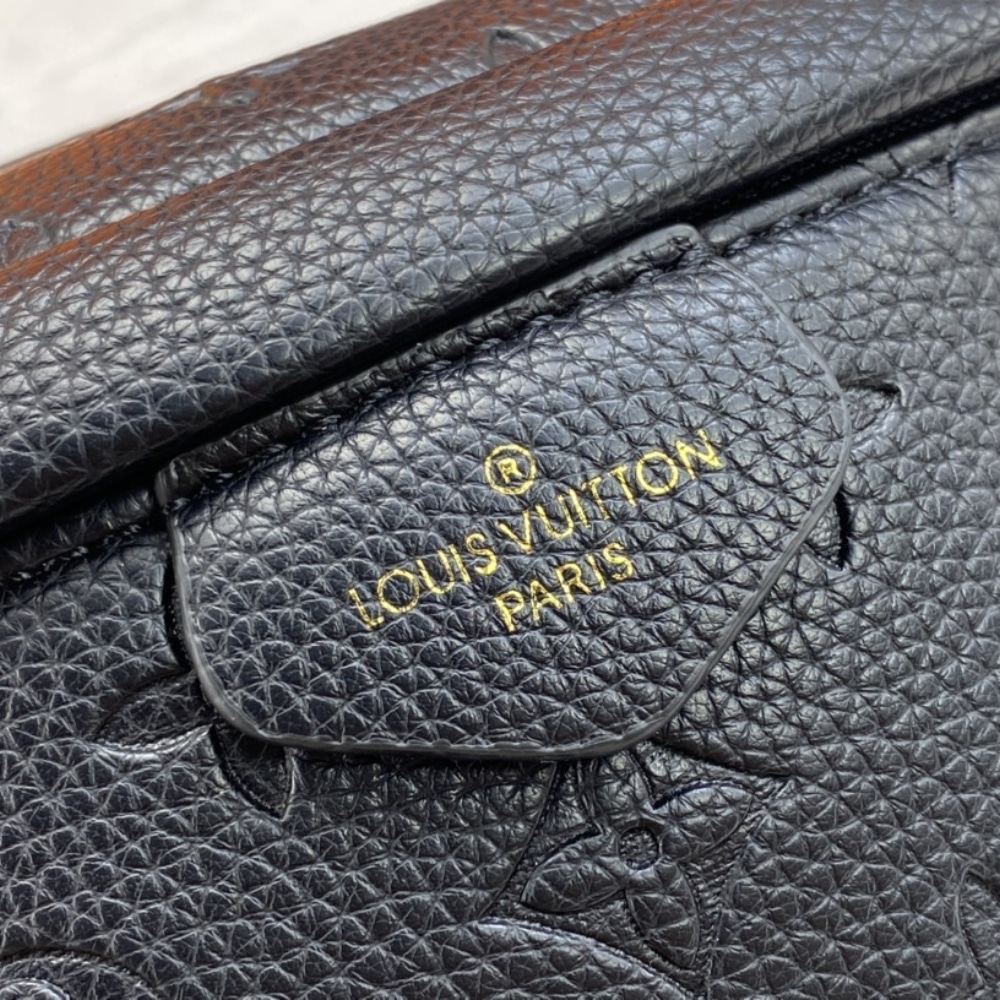 Louis Vuitton Monogram Empreinte Bumbag Black 37Cm M44812