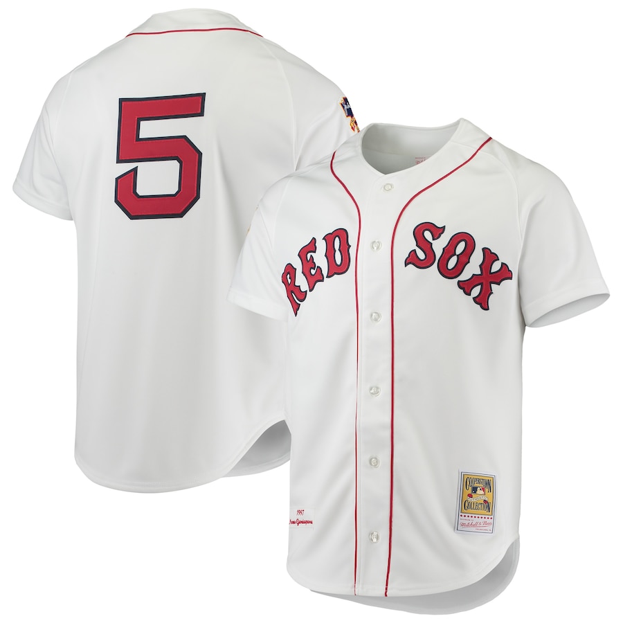 Nomar Garciaparra Boston Red Sox Mitchell&Ness 1997 Cooperstown Collection Jersey White