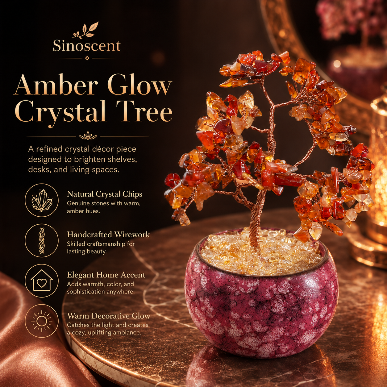 AmberGlowCrystal Tree