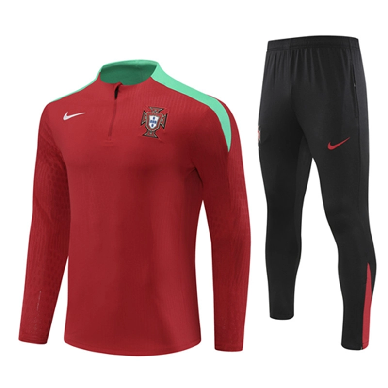 2024-25 Portugal Red【Player】 Long Sleeve Training Suit