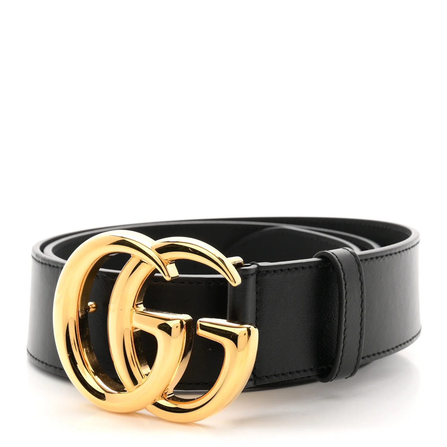 Plutone Calfskin Double G 40mm Belt 85 34 Black