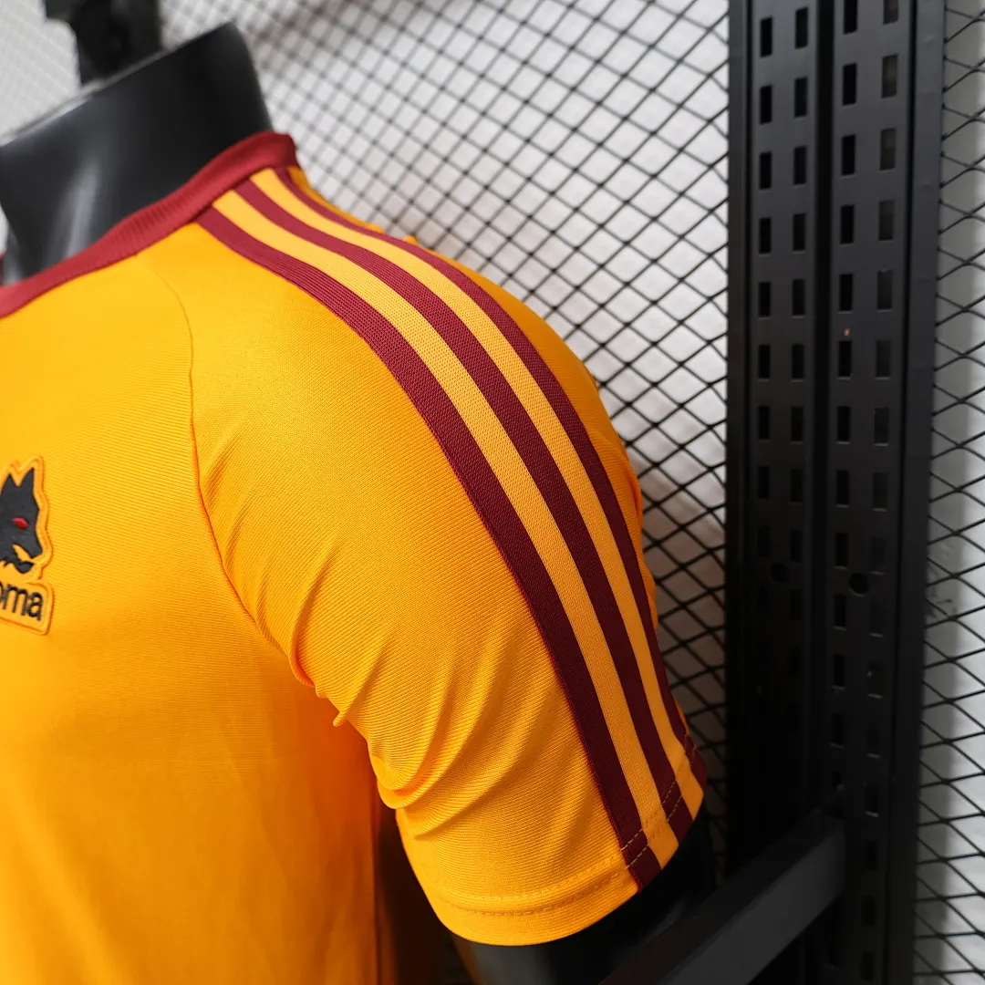 2026/27 Serie A AS Roma Team Leisure Yellow Football Jersey Player Version - JerseyFun