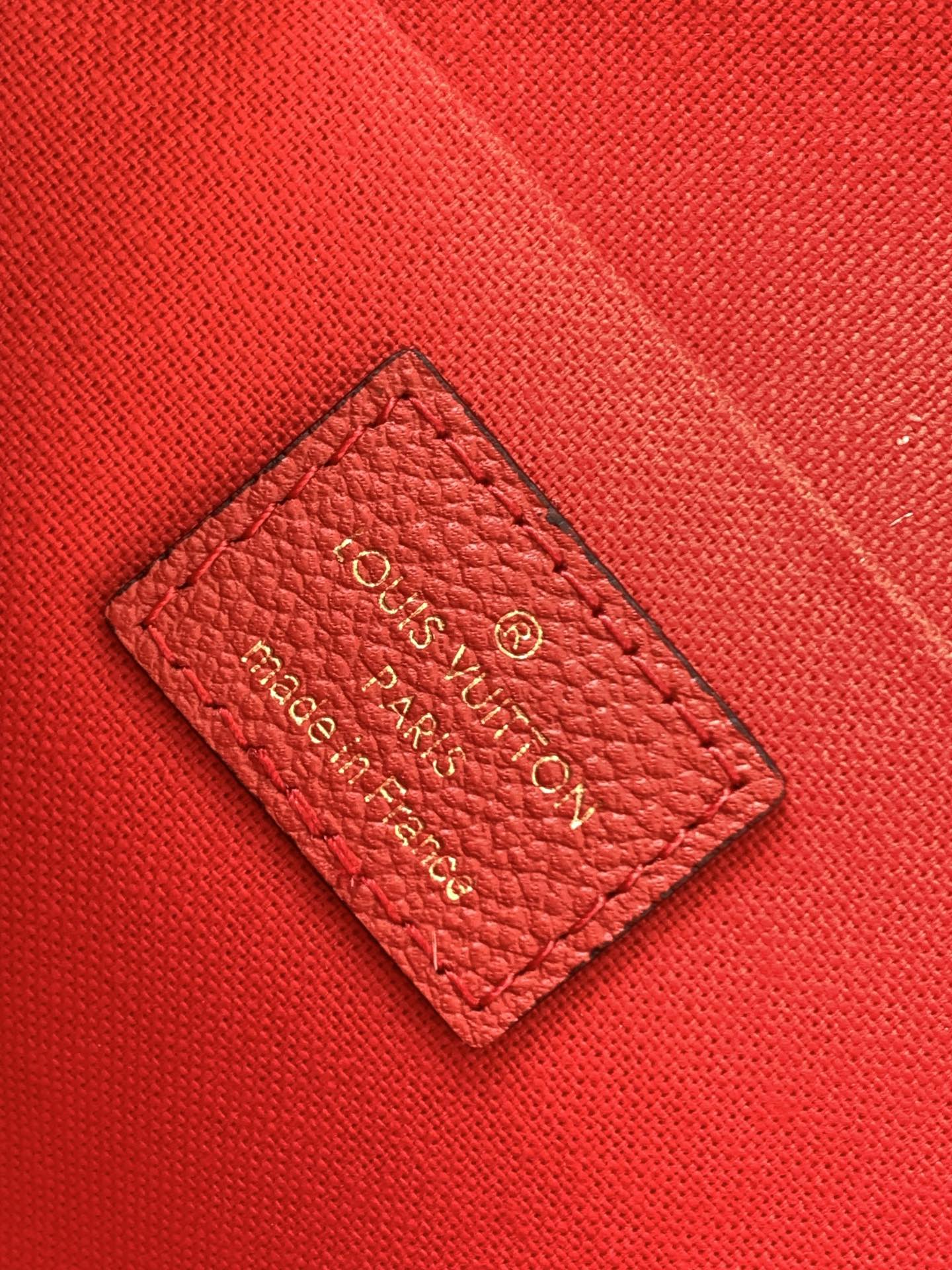 Louis Vuitton Felicie Pochette Bag Scarlett Red 21Cm