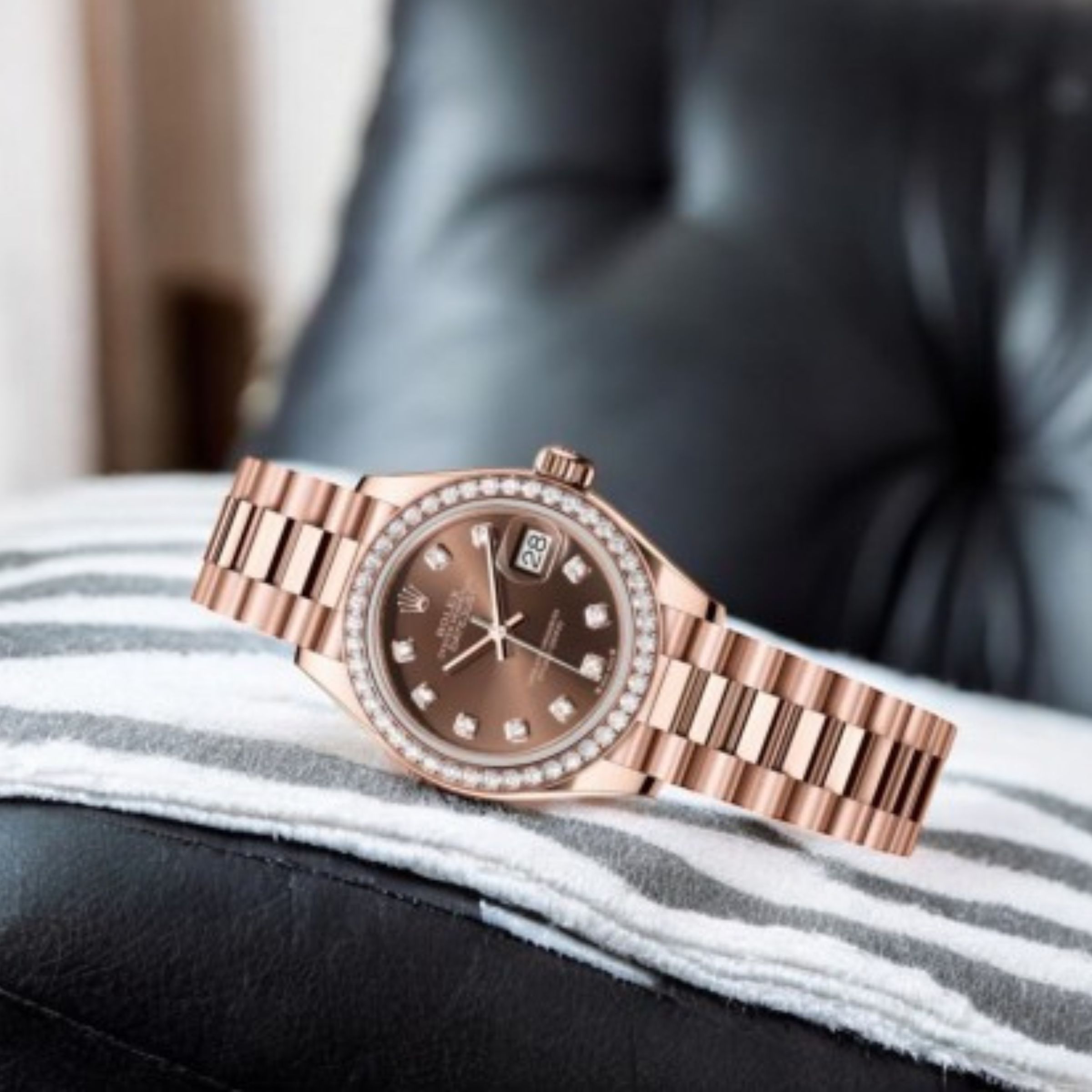 [Superclone] Rolex Oyster Perpetual 34mm Brown Stone Oyster 124245RBR