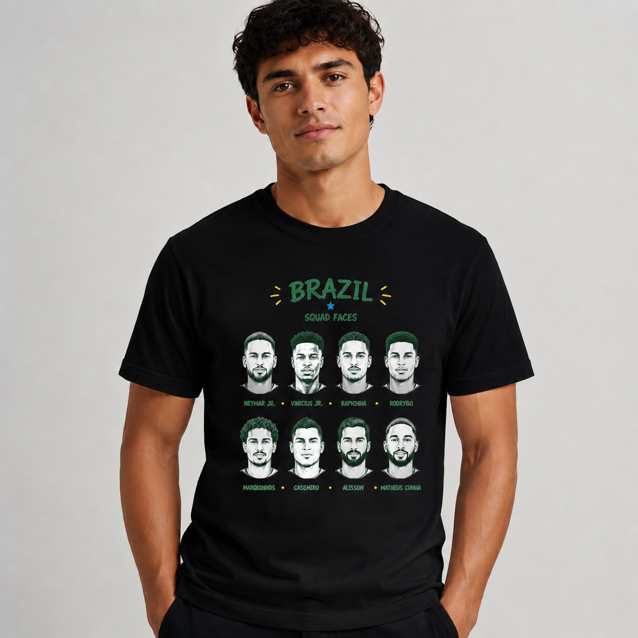 Brazilian Player Pure Cotton T-Shirt – Limited-Time Offer