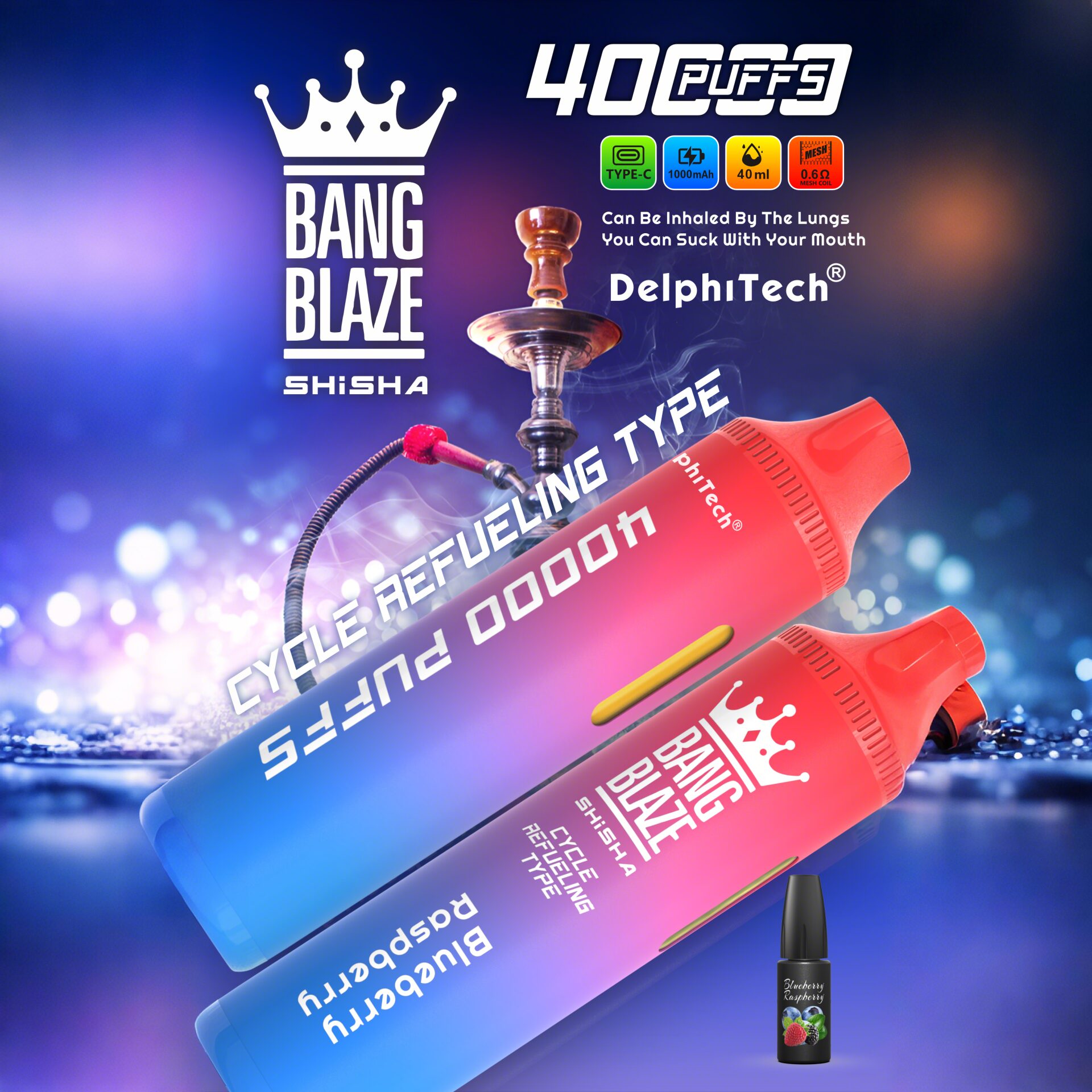 Bang Blaze 40K Riginal Refillable Oil Vape(3 pieces)