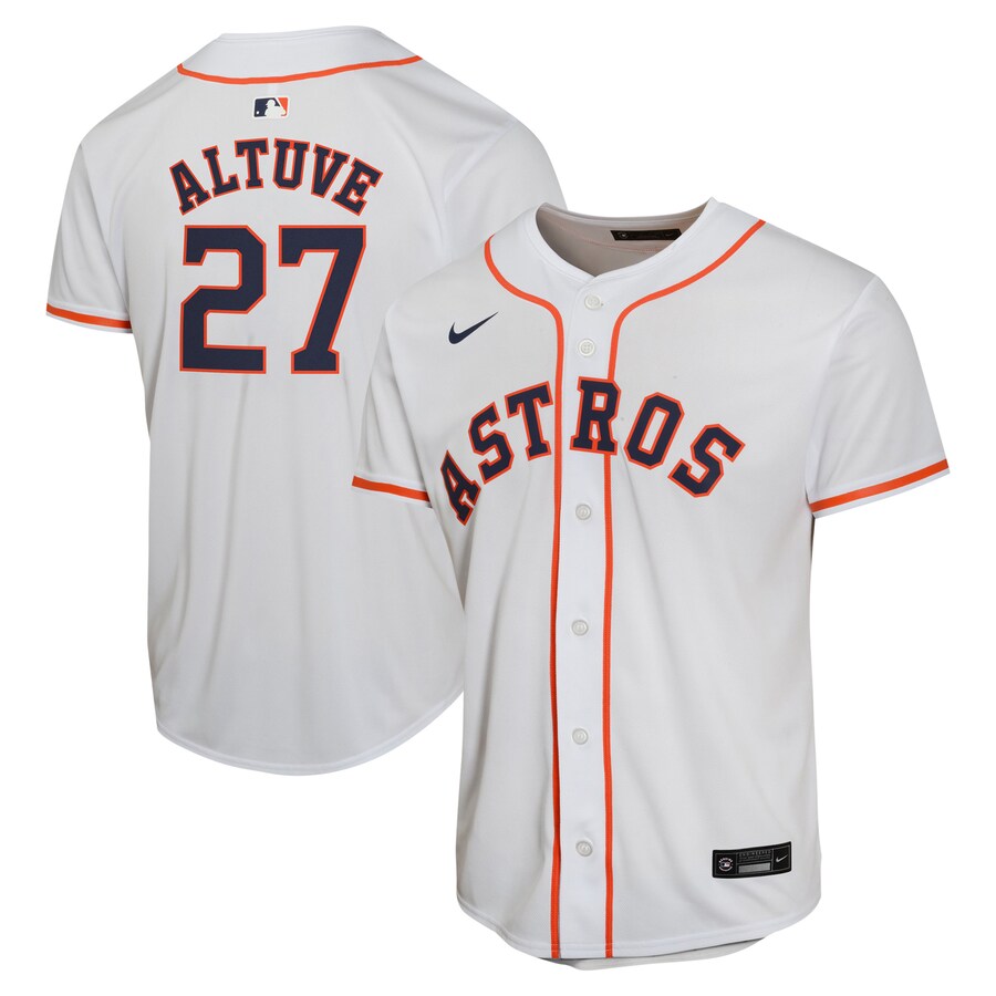 Jose Altuve Houston Astros Youth Home Game Player Jersey White