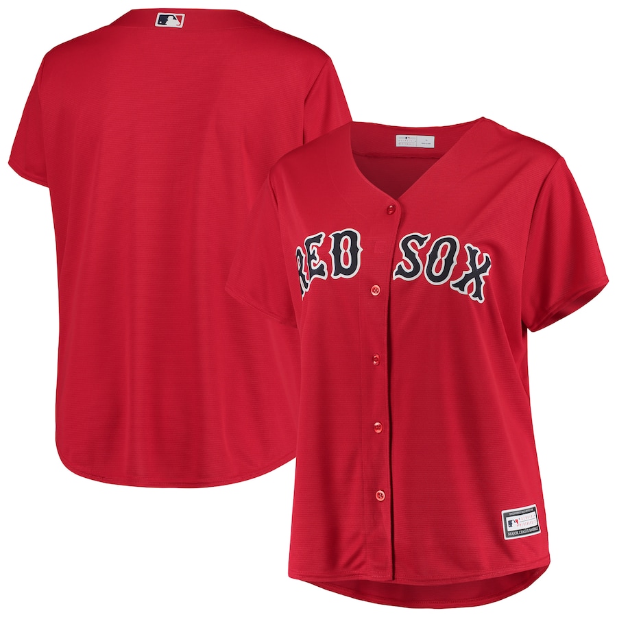 Boston Red Sox Women's Plus Size Alternate Team Jersey Red
