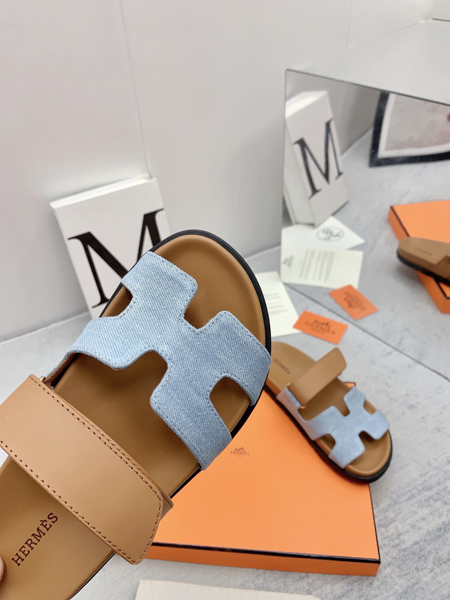 HERMES SANDAL CHYPRE BROWN