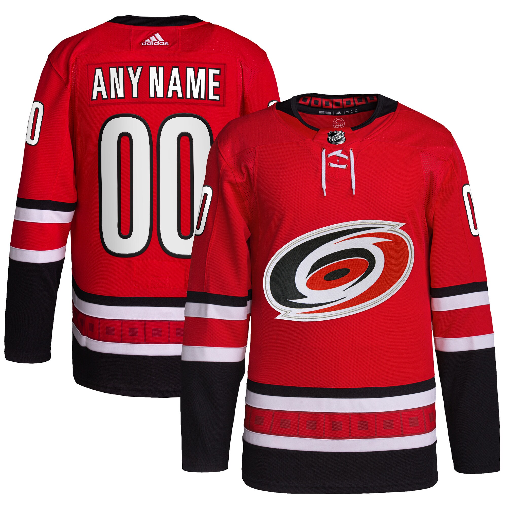Carolina Hurricanes adidas  Alternate  Primegreen Authentic Custom Jersey – Red
